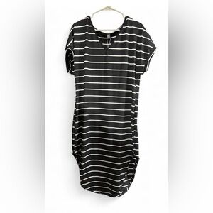 SHEIN Black and White Striped Dress